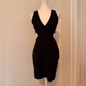 Solemio Black Cutout Dress